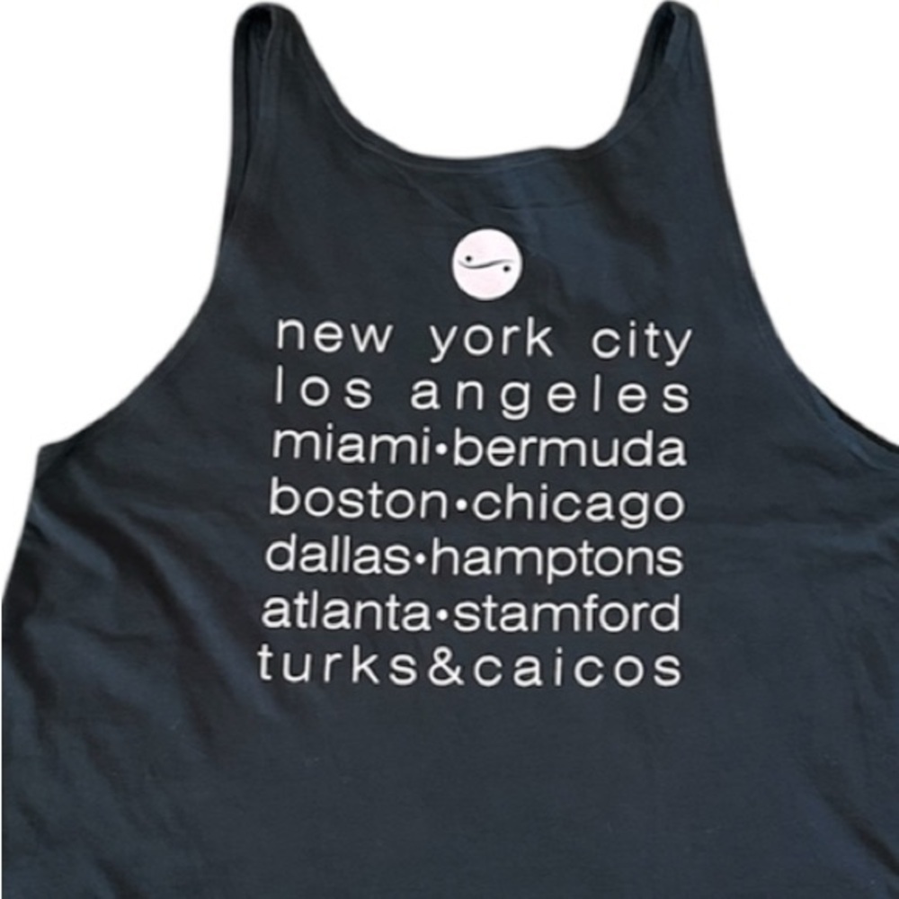 Exhale Tank in Charcoal Grey and Pink - Picture 5 of 5